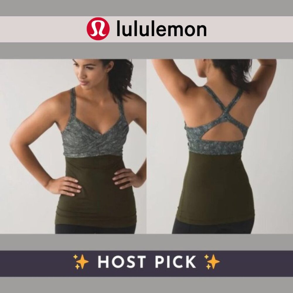🍋 Lululemon ♡ "Wrap It Up" Tank Top (in Green Leaf)